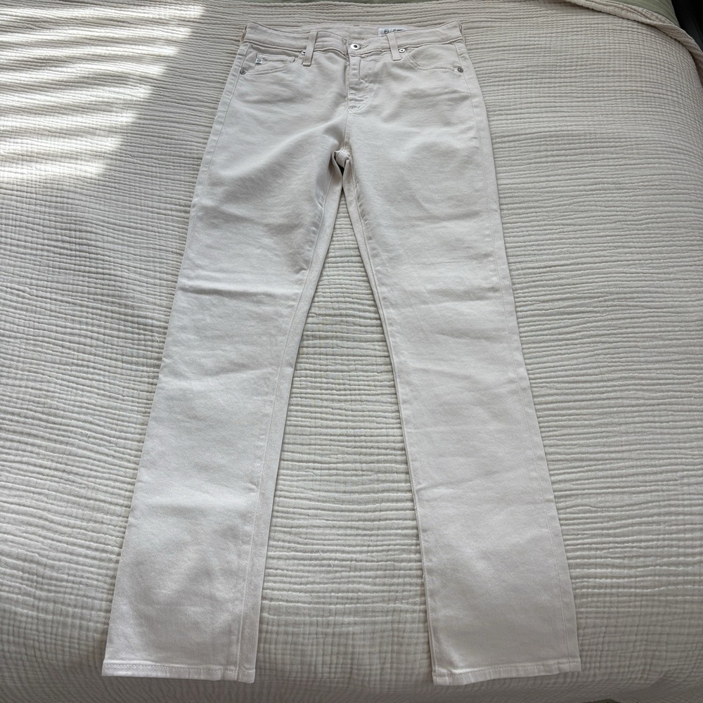 AG Adriano Goldschmied Women's High Rise Jeans in Soft White